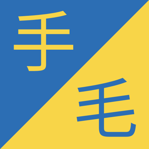 Caracteres chinos similares - 手 / 毛 – Shǒu / Máo