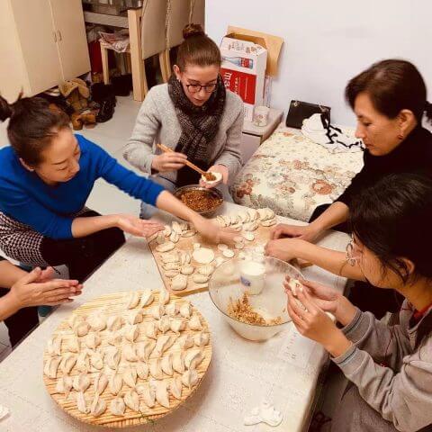dumplings en Shanghai 